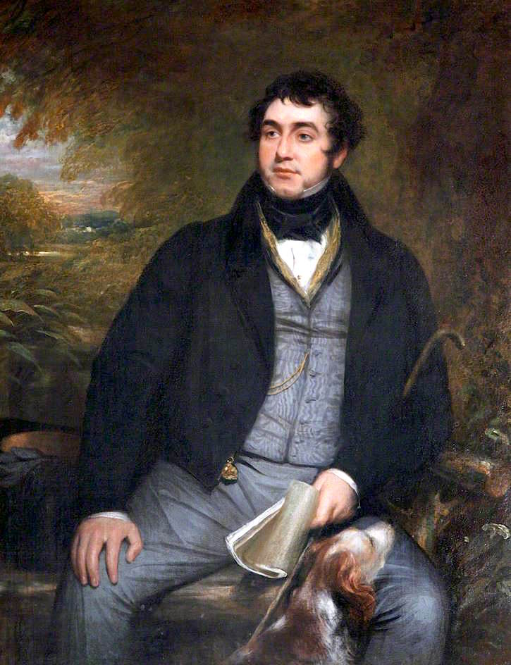 Frederick Hodgson, Esq., vintage artwork by Sir William Beechey, 12x8" (A4) Poster
