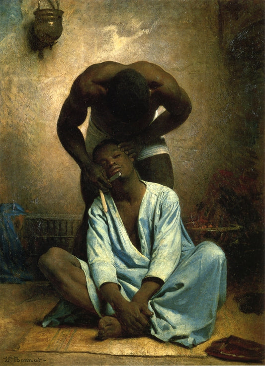 The Barber of Suez, vintage artwork by Leon Joseph Florentin Bonnat, 12x8" (A4) Poster