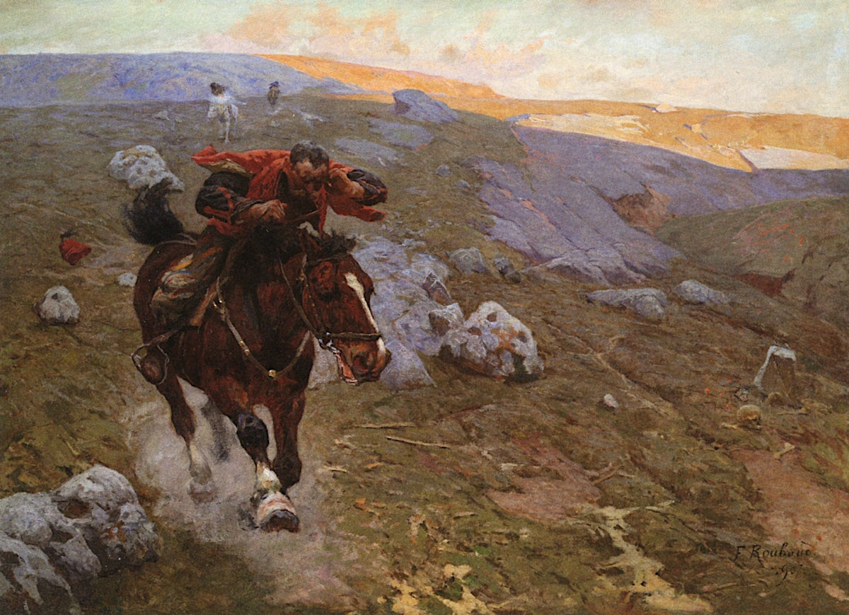 A Tale of the Caucasus by Franc Alekseevich Rubo,A3(16x12")Poster