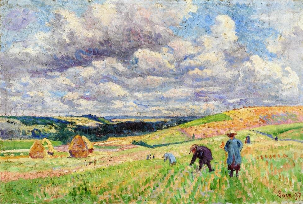 Children in the Fields by Maximilien Luce,A3(16x12")Poster