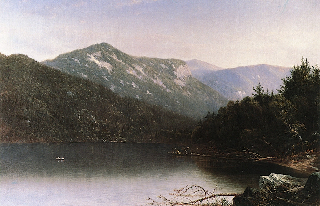 Echo Lake, New Hampshire, vintage artwork by David Johnson, 12x8" (A4) Poster