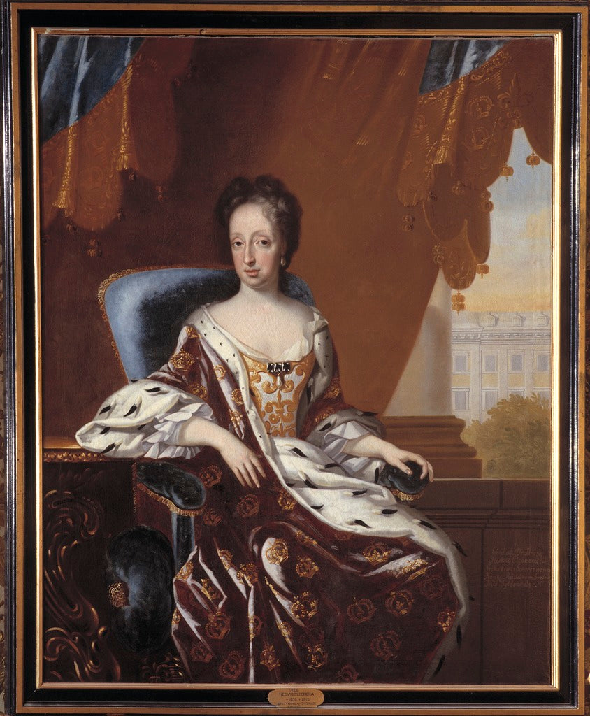 Hedvig Eleonora, Queen of Sweden, vintage artwork by David von Krafft, 12x8" (A4) Poster
