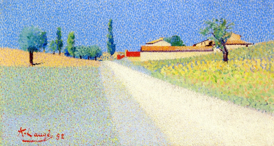 Road in Champagne by Achille Lauge,A3(16x12")Poster