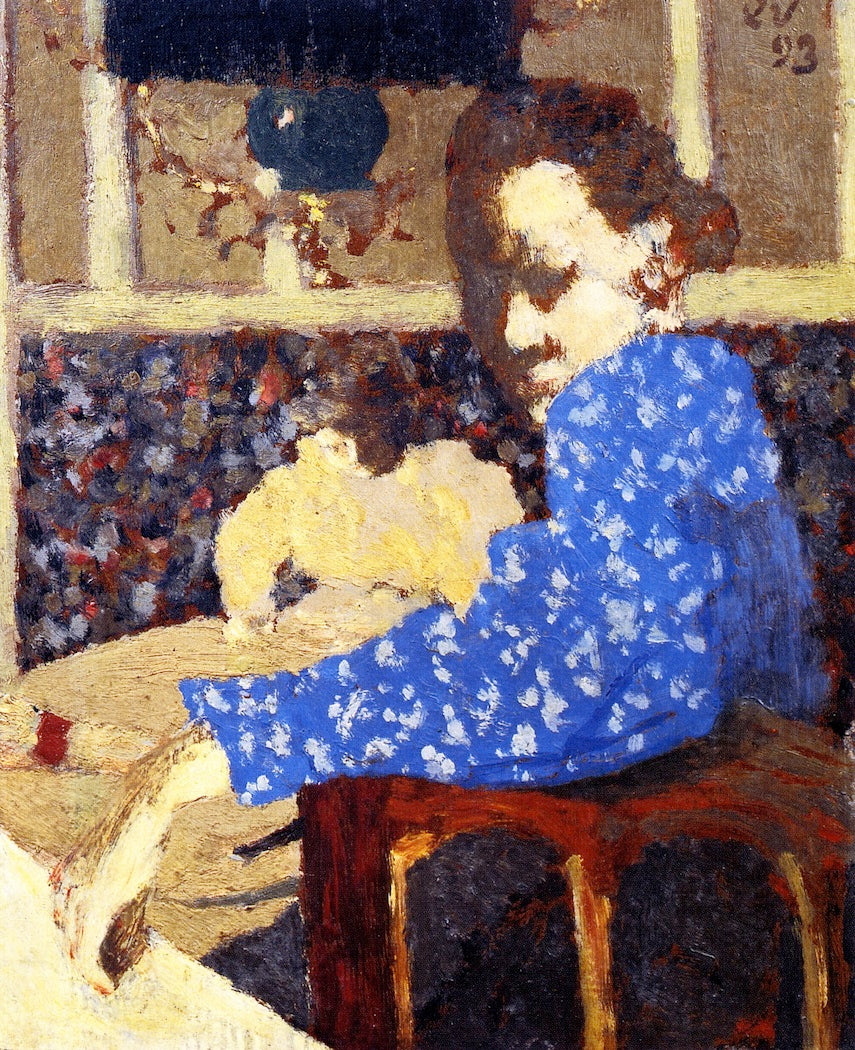 The Blue Sleeve by edouard Vuillard,A3(16x12")Poster