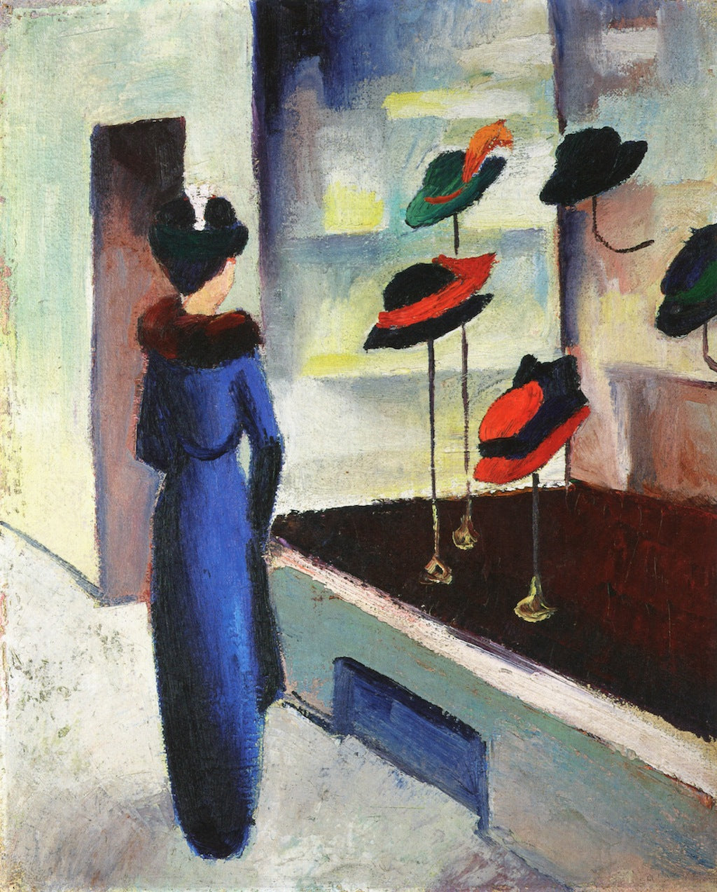 Milliner's Shop by August Macke,16x12(A3) Poster
