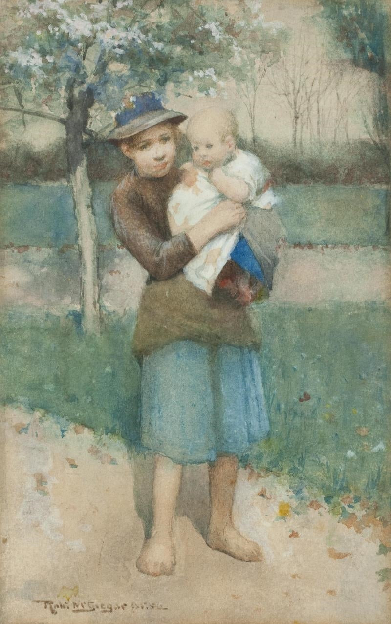 Big Sister, vintage artwork by Robert McGregor, 12x8" (A4) Poster
