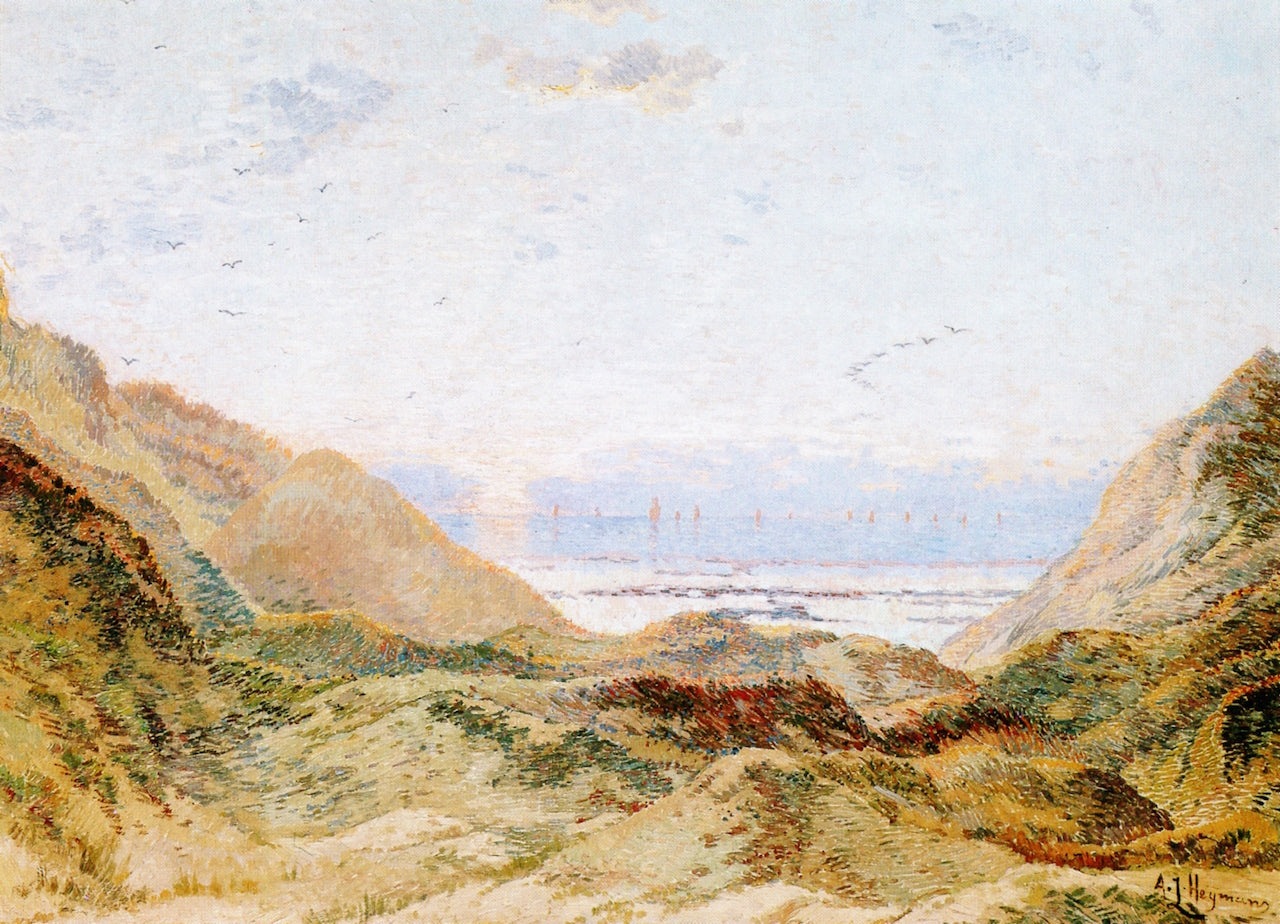 The Dunes, vintage artwork by Adrien Heymans, 12x8" (A4) Poster