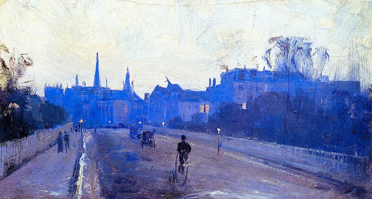 Albert Street, East Melbourne by Sir Arthur Streeton,A3(16x12")Poster