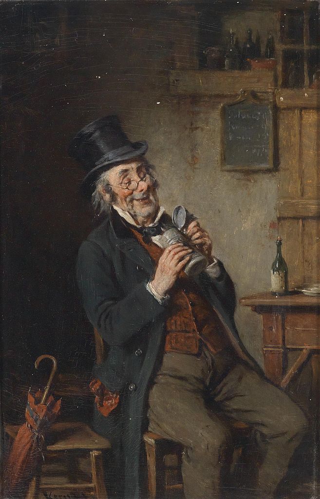 Empty Again, vintage artwork by Hermann Kern, 12x8" (A4) Poster