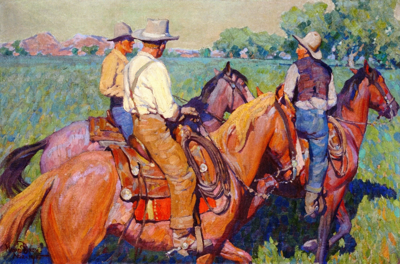 Home Pastures by Maynard Dixon,16x12(A3) Poster