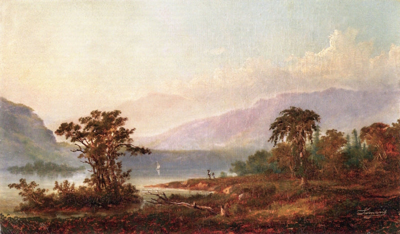 Hudson River View, vintage artwork by Alexander François Loemans, A3 (16x12") Poster Print