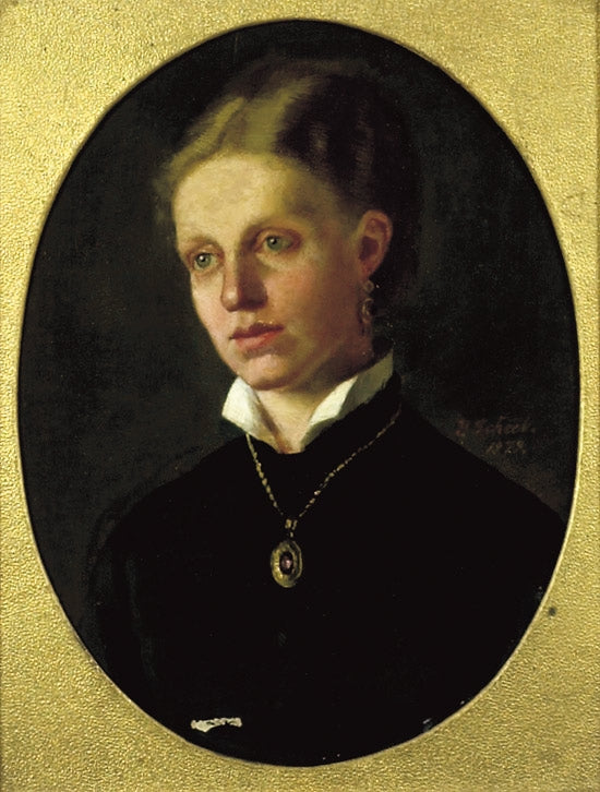 Portrait of Johanne Henrikke Scheel by Benedicte Scheel,A3(16x12")Poster