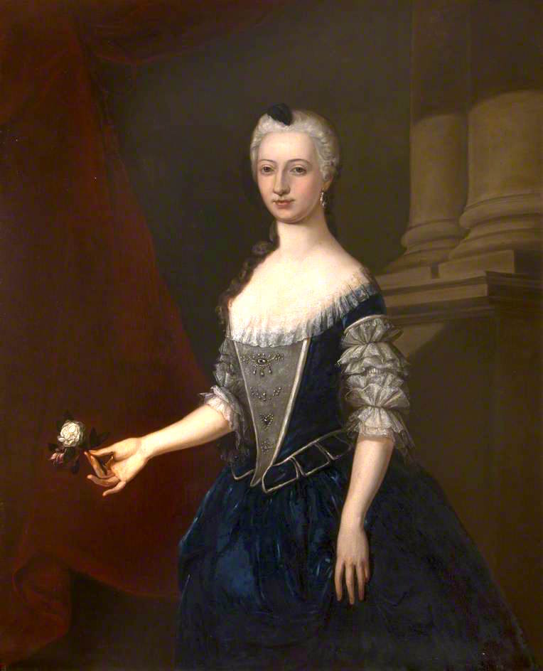 Lady Winifred Maxwell Constable, vintage artwork by Follower of Cosmo Alexander, 12x8" (A4) Poster