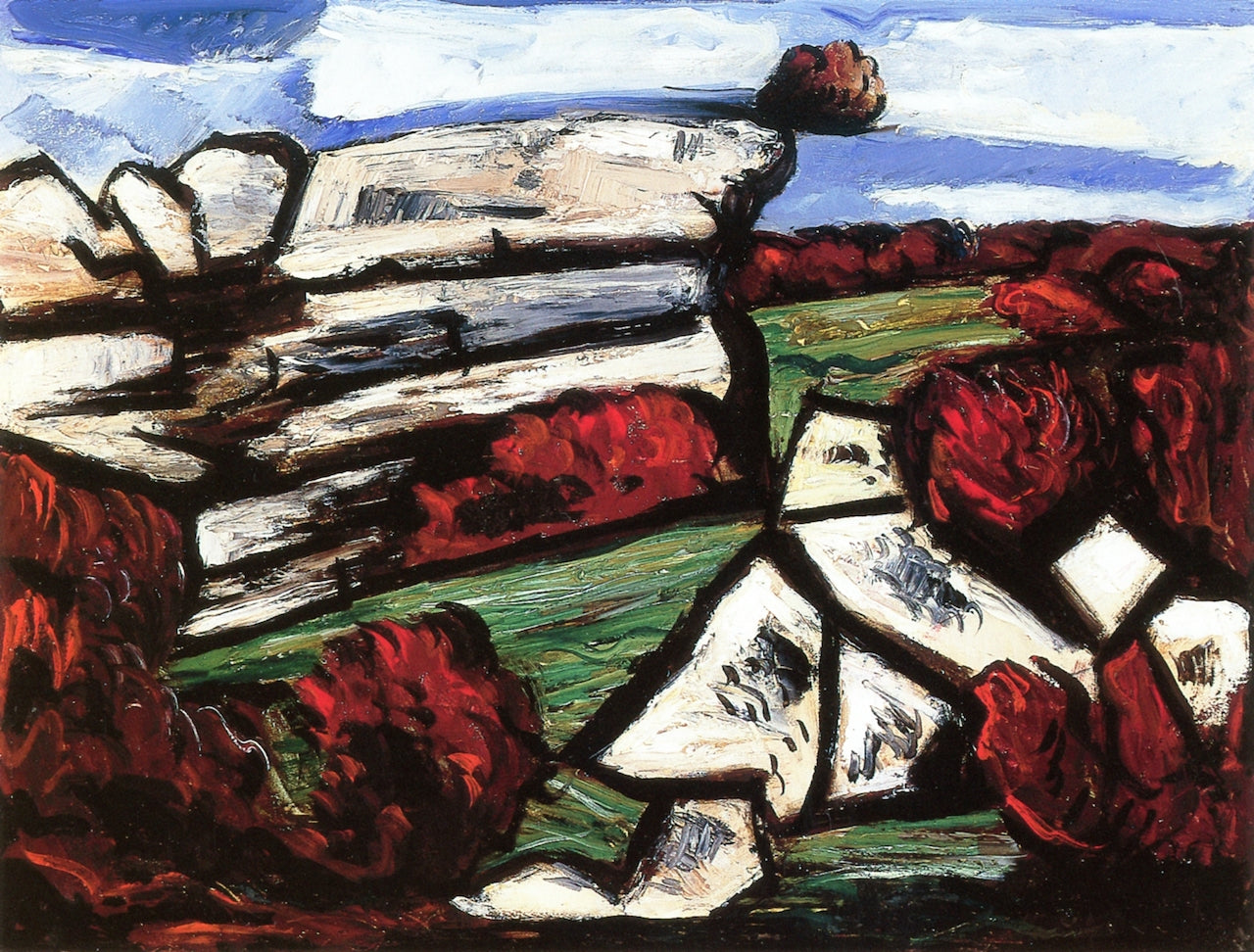 Dogtown by Marsden Hartley,16x12(A3) Poster