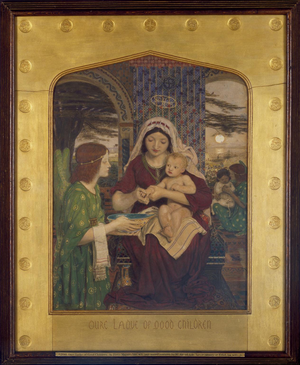 Our Lady of Good Children, vintage artwork by Ford Madox Brown, A3 (16x12") Poster Print