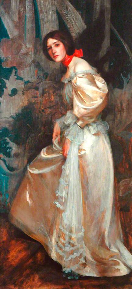 The Stairs, vintage artwork by Sir James Jebusa Shannon, 12x8" (A4) Poster