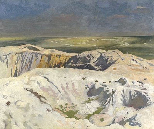 The Big Crater, vintage artwork by Sir William Orpen, R.A., R.H.A., 12x8" (A4) Poster
