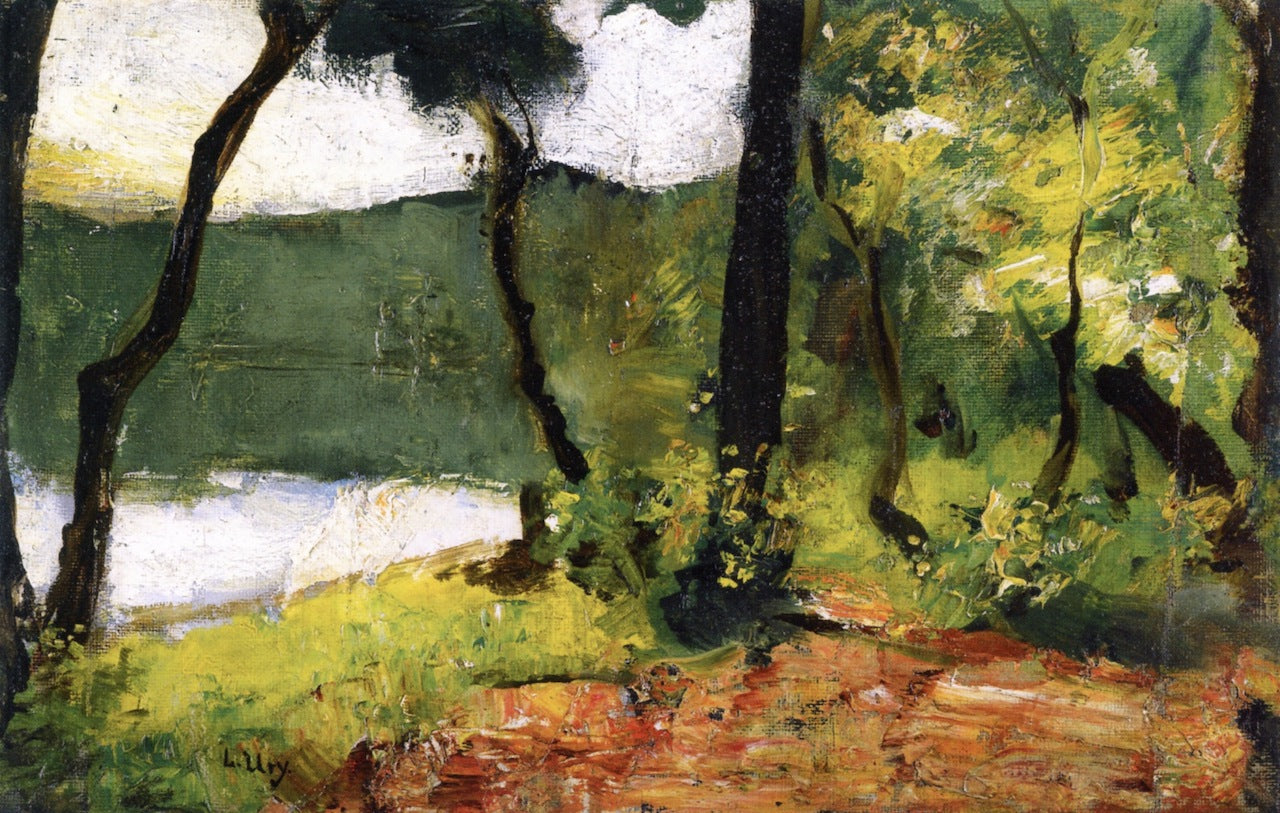 Lake in Mark Brandenburg by Lesser Ury,A3(16x12")Poster
