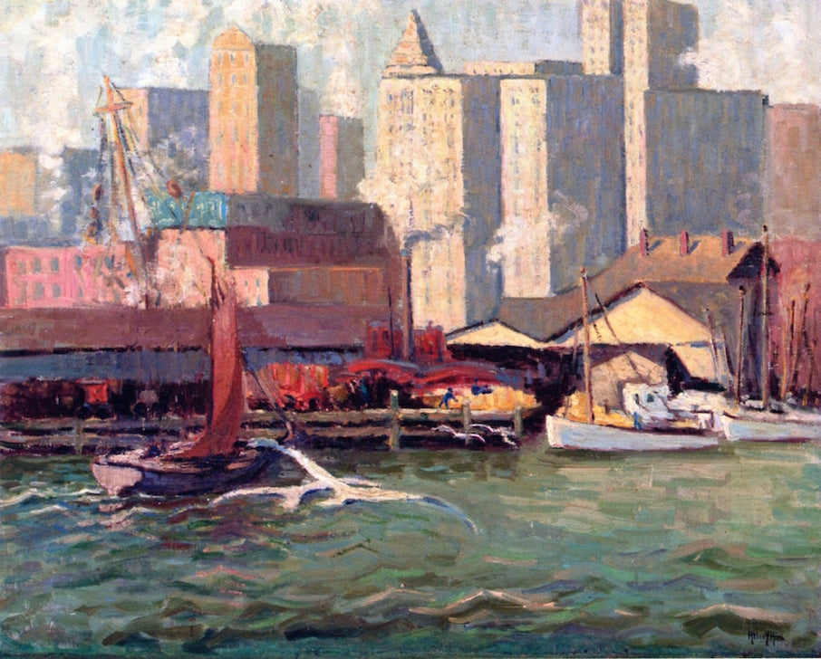 East River View by Alice Hirsch,16x12(A3) Poster