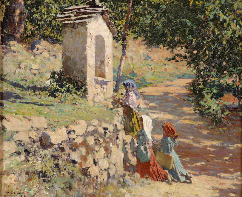 La Hermita by Alberto Pla y Rubio,A3(16x12")Poster