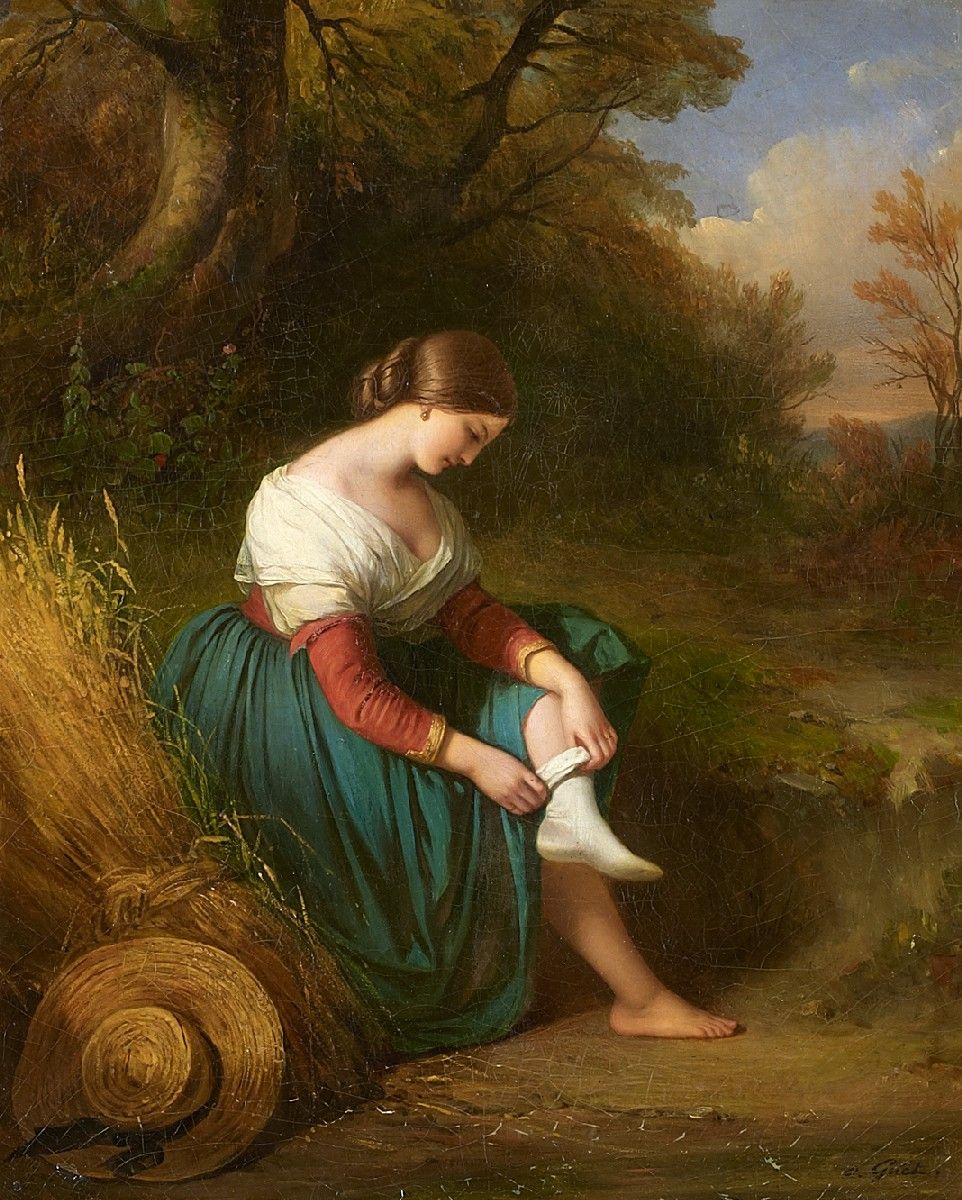 The Rest, vintage artwork by Charlemagne Oscar Guet, A3 (16x12") Poster Print