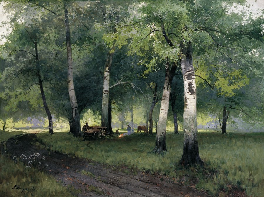 Birch Grove by Andrei Shilder,A3(16x12")Poster