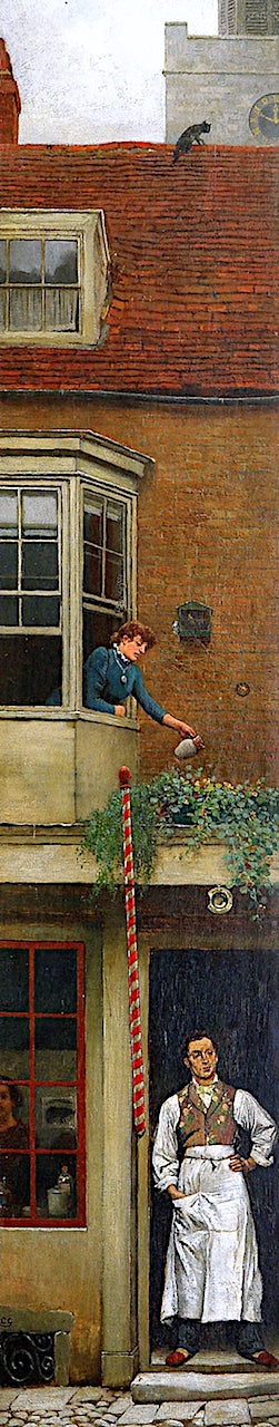 A Bit of Old Hampstead, vintage artwork by Charles Green, 12x8" (A4) Poster