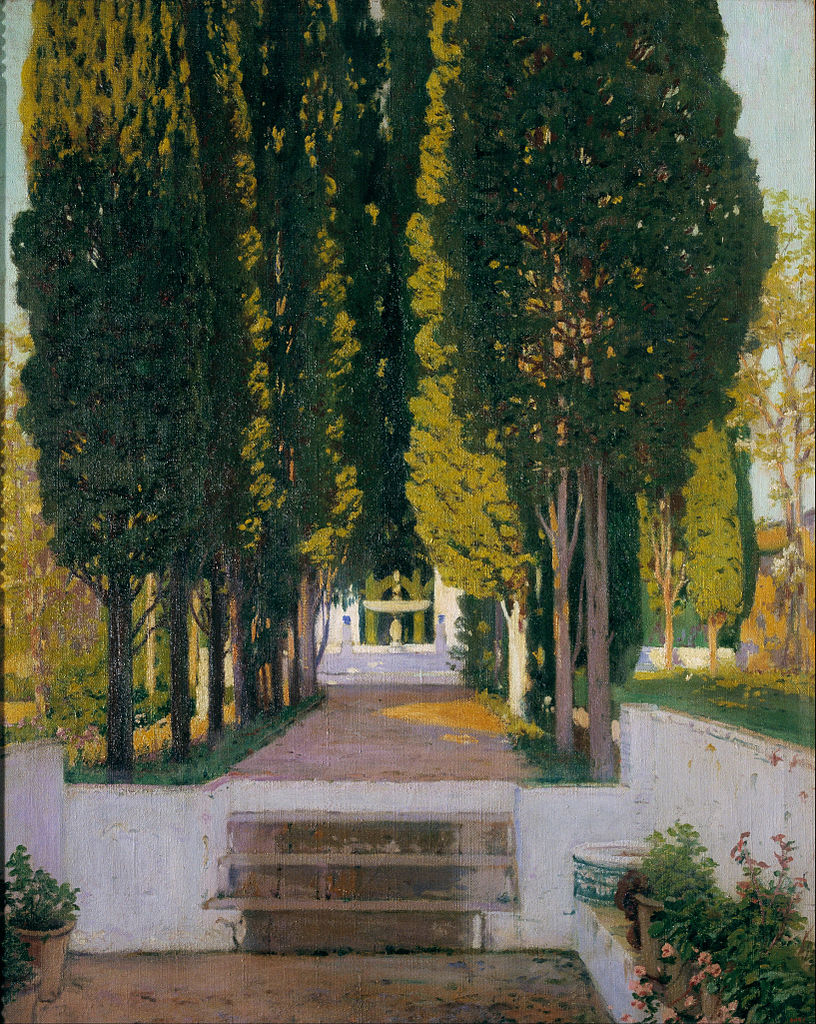 Gardens of the Generalife by Santiago Rusinol Prats,A3(16x12")Poster