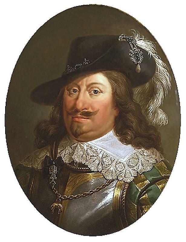 Portrait of Wladislaus IV Vasa, vintage artwork by Marcello Bacciarelli, 12x8" (A4) Poster