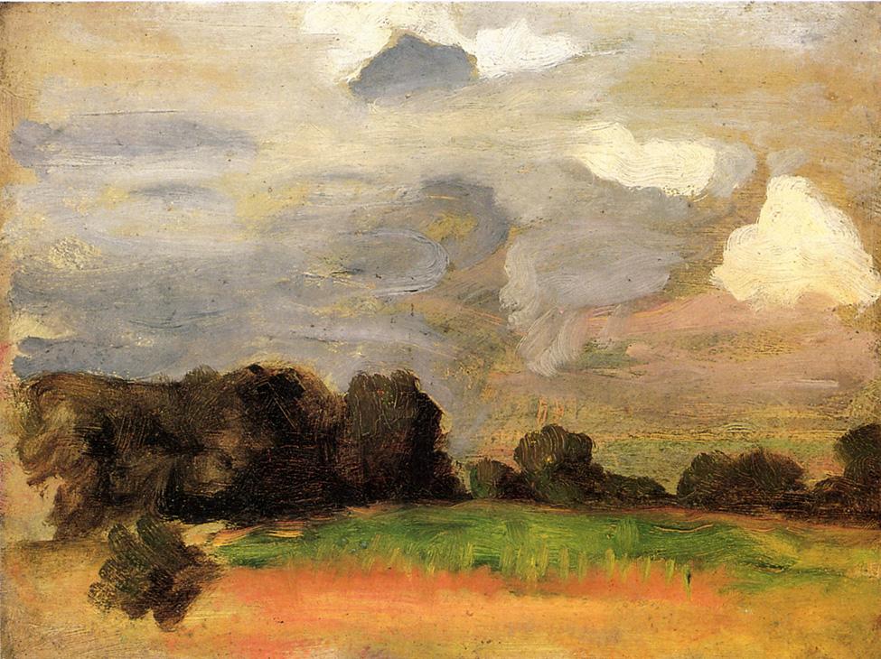 Landscape with Grey Sky by Thomas P. Anshutz,A3(16x12")Poster