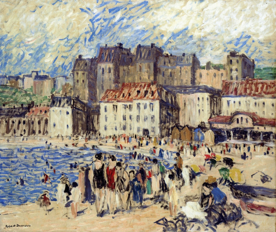 Riviera Beach by Robert Spencer,16x12(A3) Poster