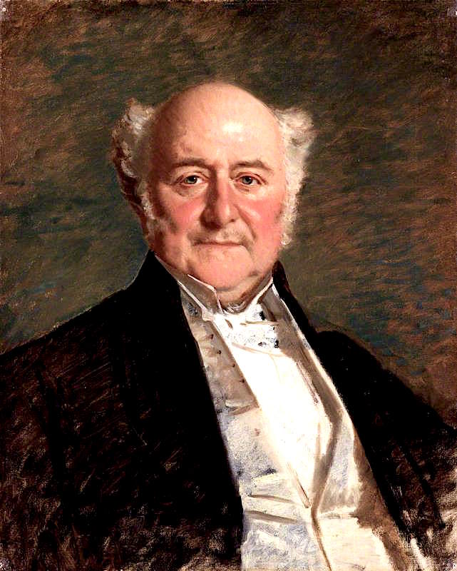 Richard Bethell, 1st Baron Westbury, vintage artwork by Michele Gordigiani, 12x8" (A4) Poster