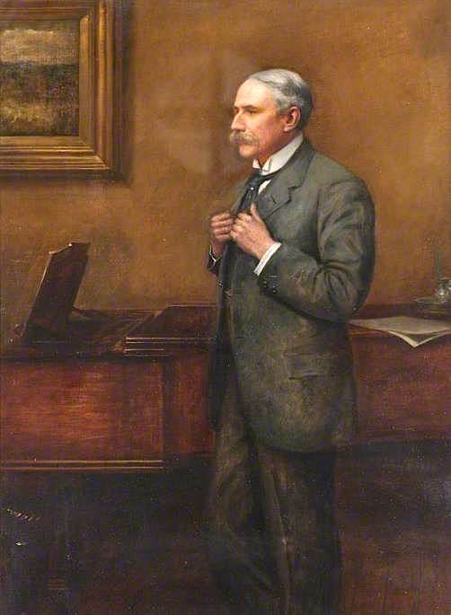 Sir Edward Elgar, vintage artwork by Philip Edward Burne-Jones, 12x8" (A4) Poster