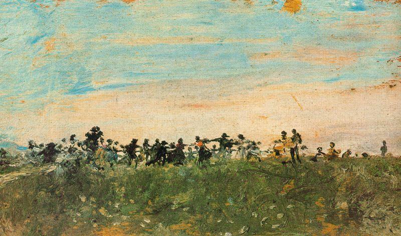 La Tarara, vintage artwork by Ignacio Pinazo Camarlench, 12x8" (A4) Poster