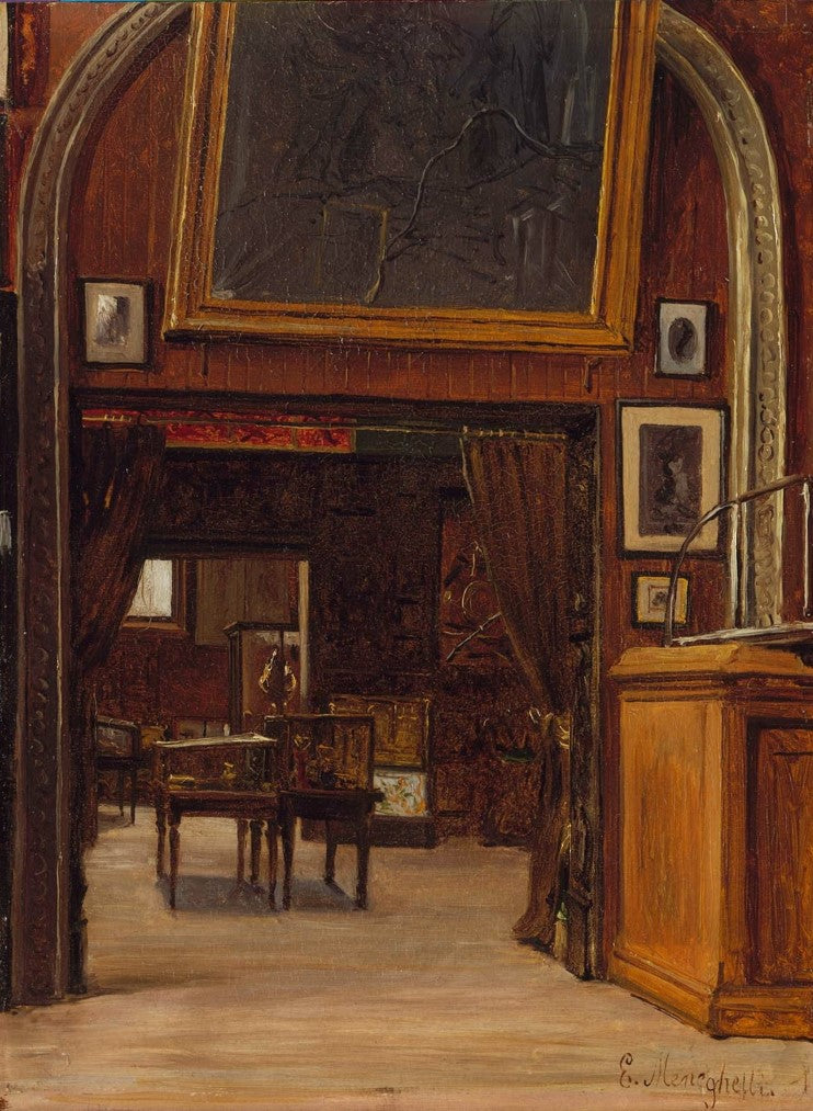 A Gallery in the Old Museum by Enrico Meneghelli,A3(16x12")Poster