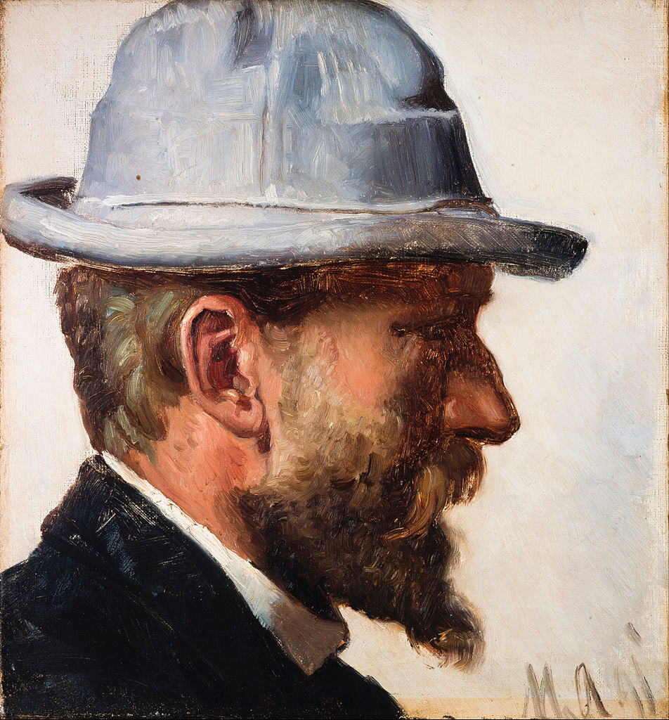 Niels Pedersen Mols, vintage artwork by Michael Peter Ancher, 12x8" (A4) Poster