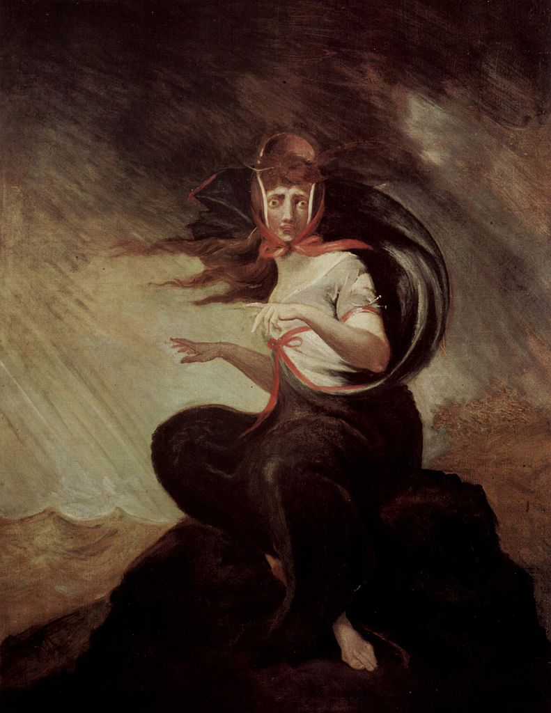 The Insane Kate, vintage artwork by Johann Heinrich Füseli, 12x8" (A4) Poster