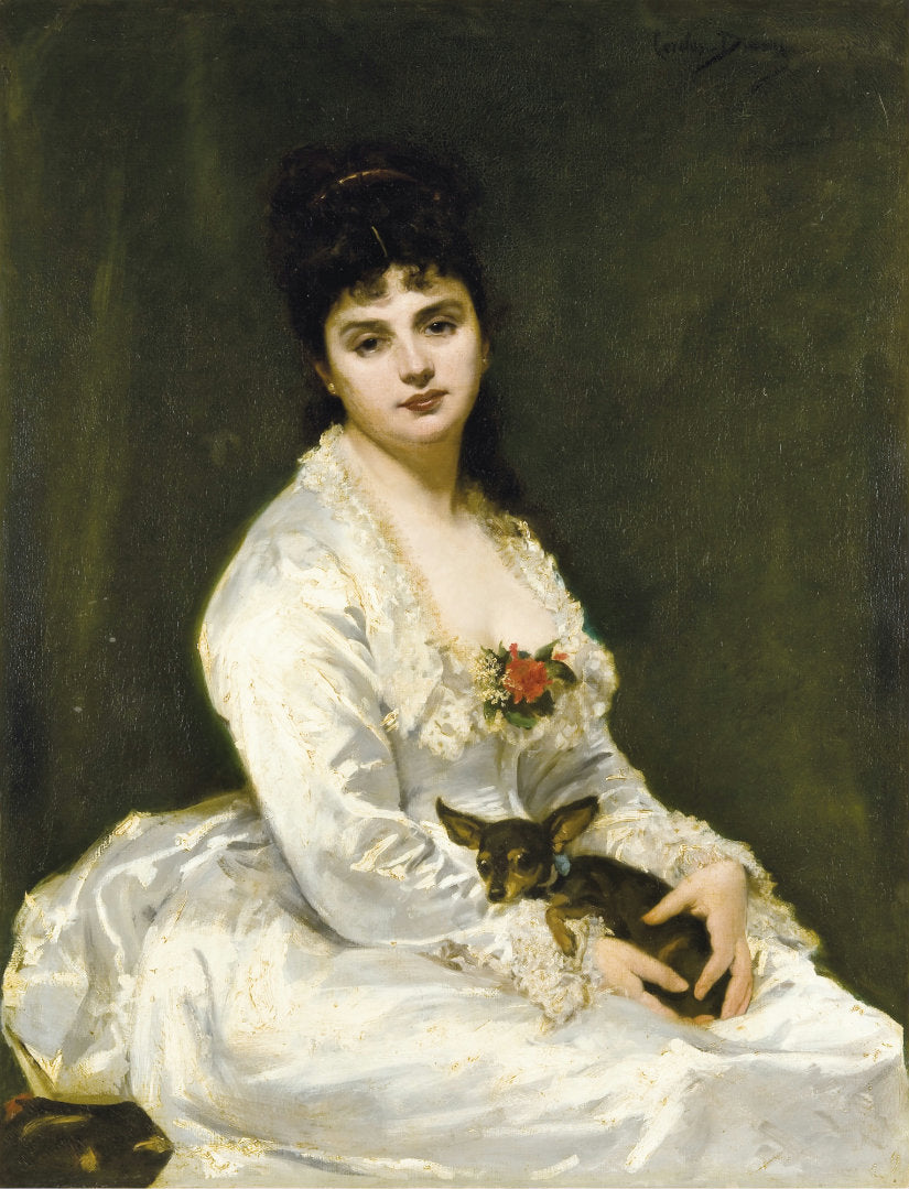 Madame Henry Fouquier, vintage artwork by Charles Auguste Émile Durand, 12x8" (A4) Poster