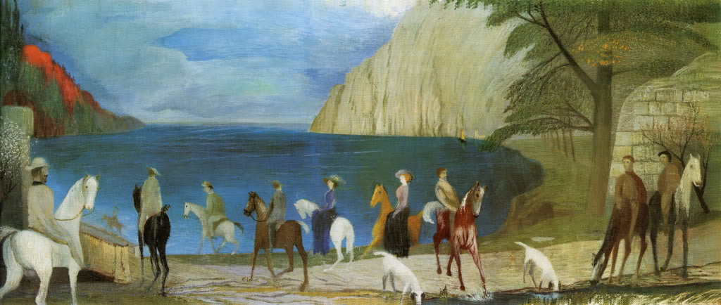 Riders on the Sea Shore by Tivadar Csontvary Kosztka,A3(16x12")Poster
