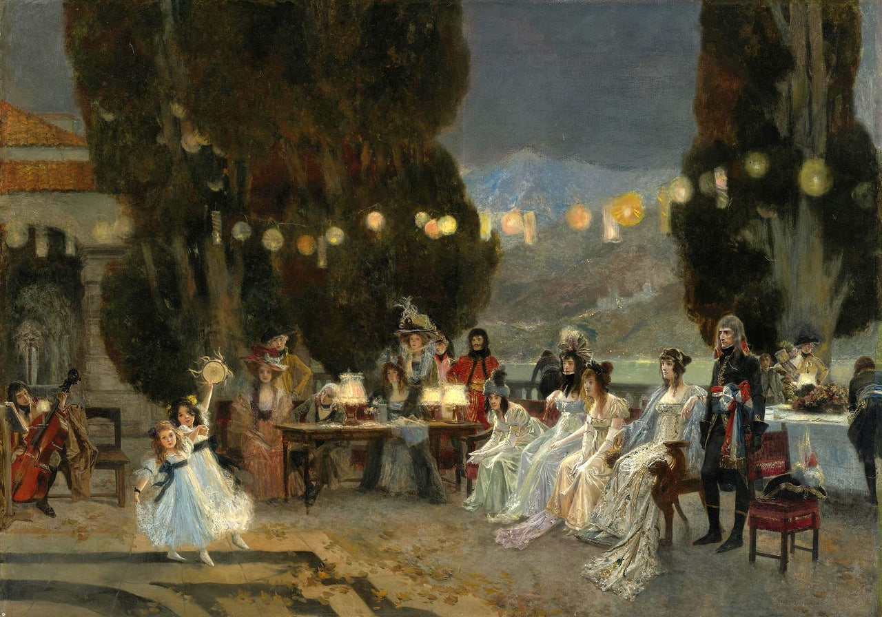 An Evening's Entertainment for Josephine by Francois Flameng,A3(16x12")Poster