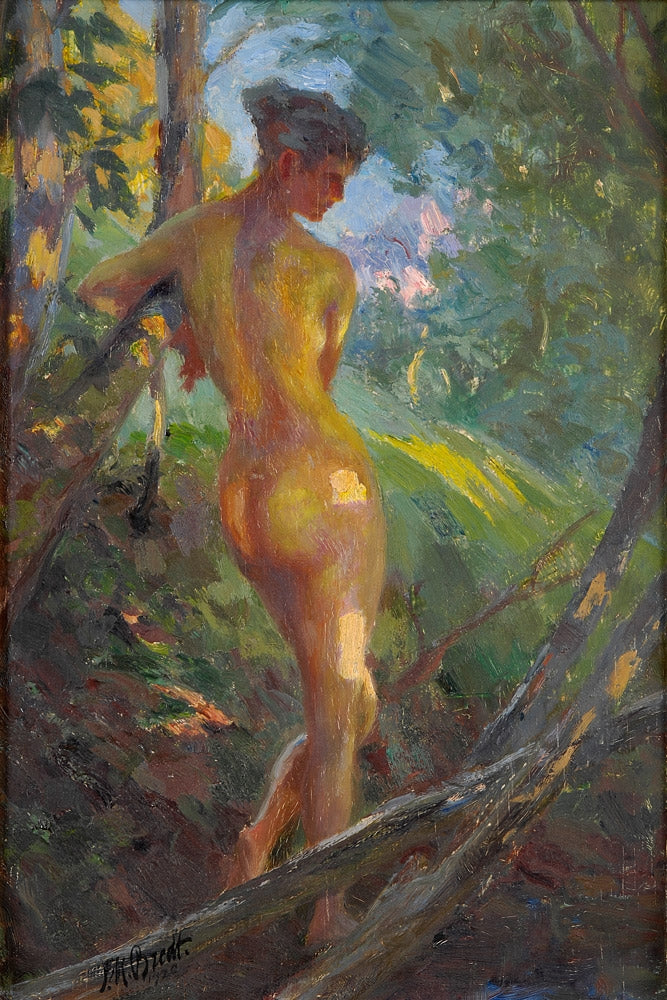 Last rays of sun by Ferdinand Max Bredt,A3(16x12")Poster