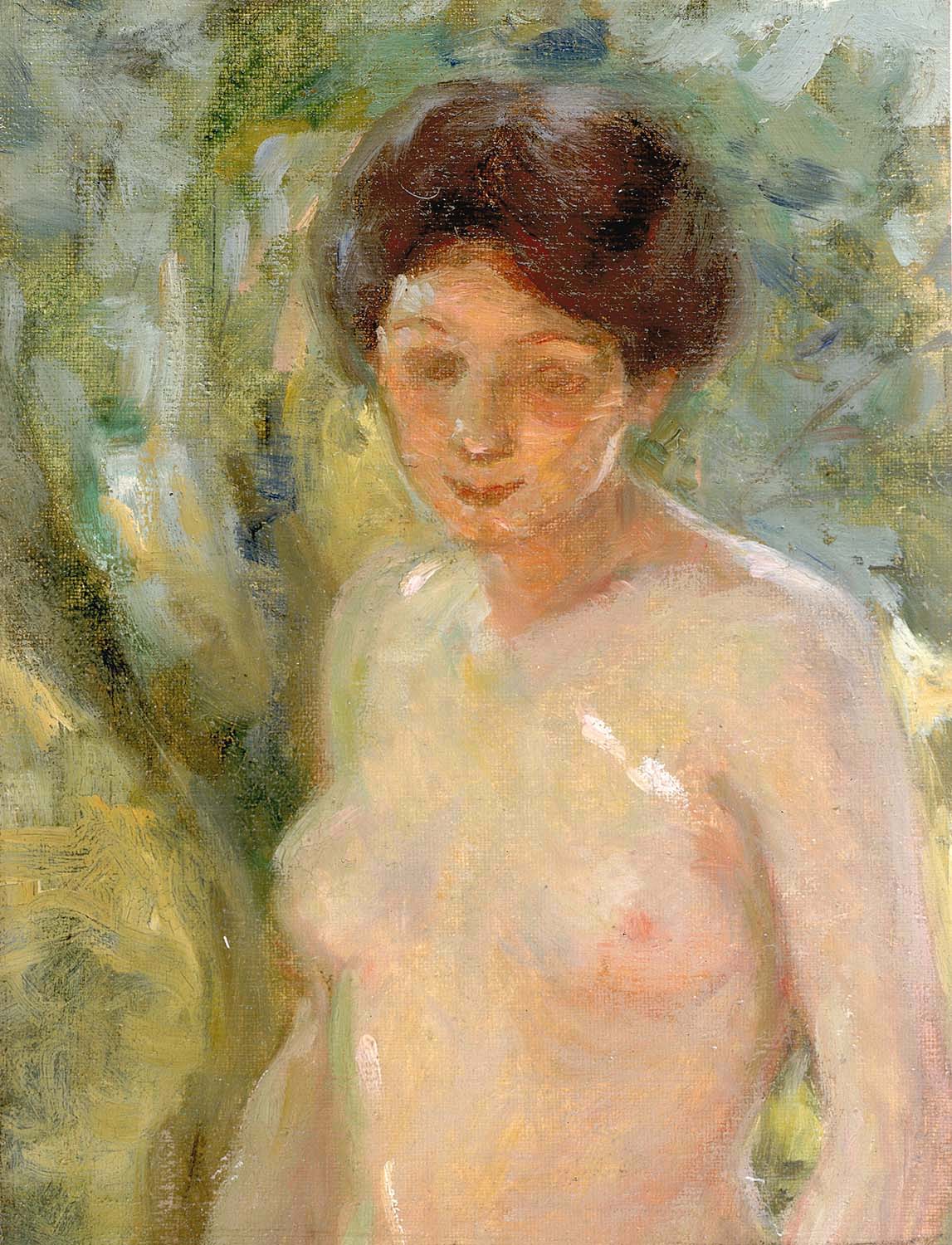 In Sunlight, vintage artwork by Alice Pike Barney, 12x8" (A4) Poster