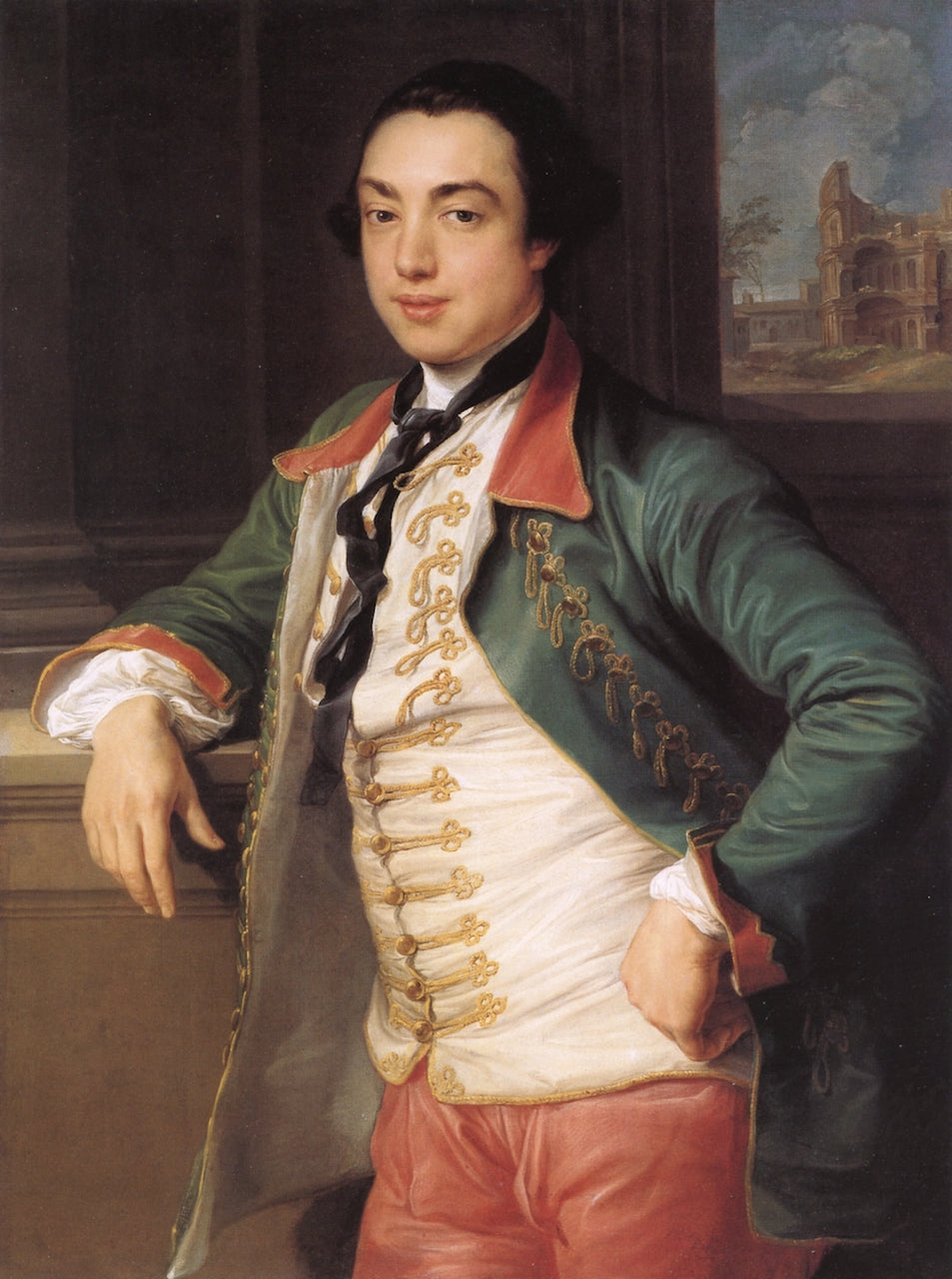 James Caulfield, 4th Viscount Charlemont, vintage artwork by Pompeo Batoni, 12x8" (A4) Poster