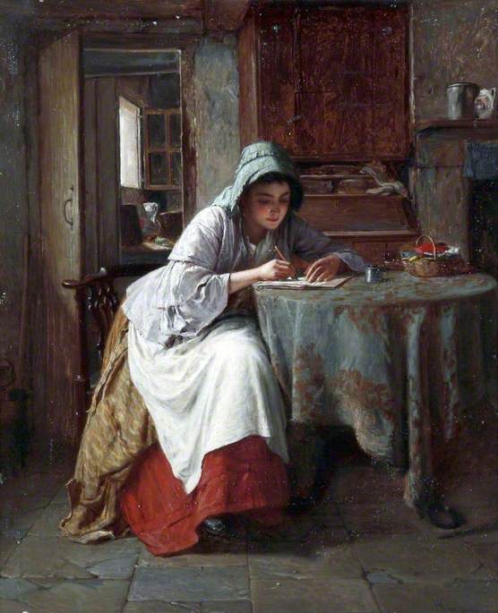 Katie’s Letter, vintage artwork by Haynes King, 12x8" (A4) Poster