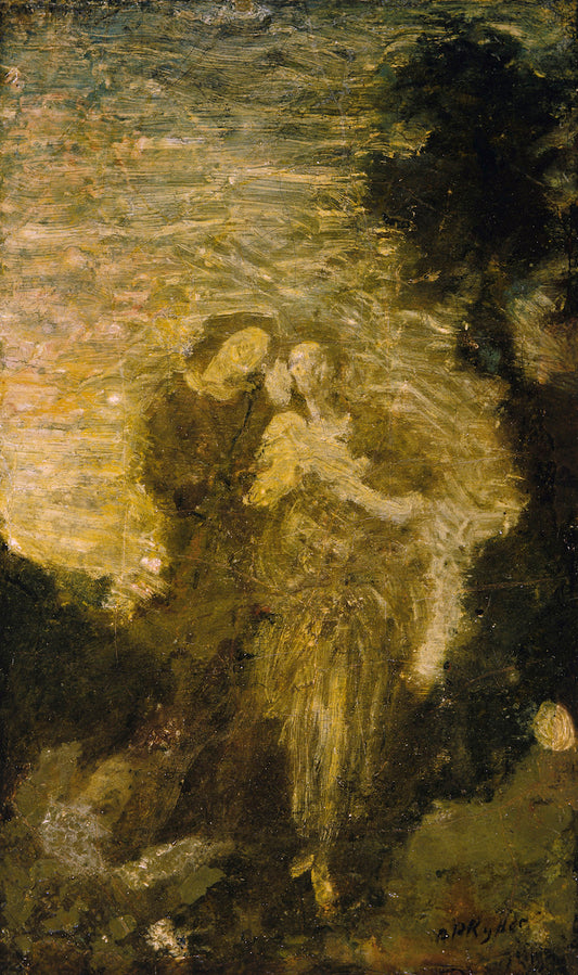 Florizel and Perdita, vintage artwork by Albert Pinkham Ryder, 12x8" (A4) Poster