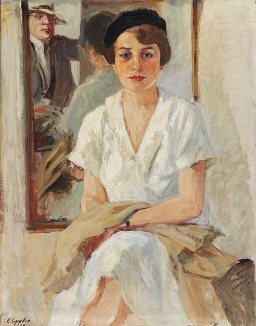 The Painter and Jo by Ernst Oppler,A3(16x12")Poster