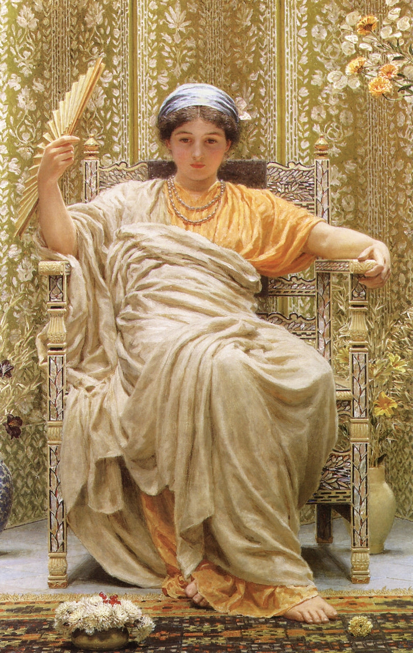 A Revery, vintage artwork by Albert Joseph Moore, A.R.W.S., 12x8" (A4) Poster