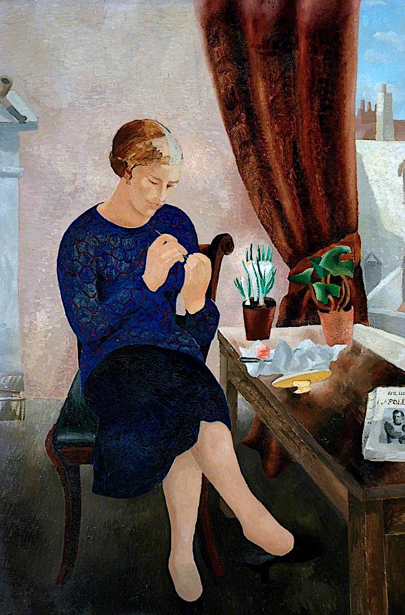 The Manicure, vintage artwork by Christopher Wood, 12x8" (A4) Poster