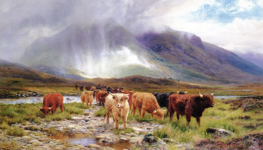 A Passing Shower, Glen Orchy by Louis Bosworth Hurt,A3(16x12")Poster