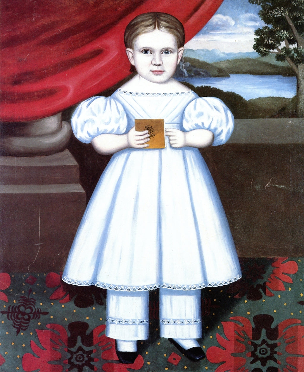 Sarah Elizabeth Ball, vintage artwork by Erastus Salisbury Field, A3 (16x12") Poster Print